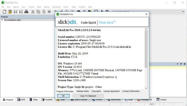 SlickEdit Pro 2018破解补丁