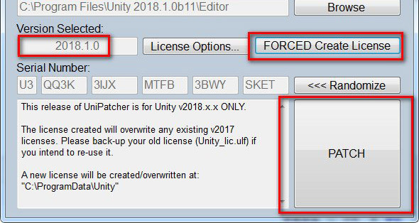 Unity3D 2018破解补丁