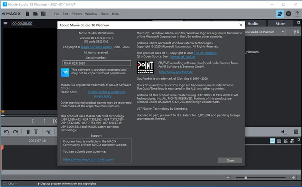 MAGIX Movie Studio 18 Platinum破解版