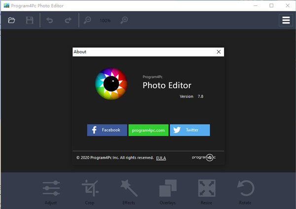 Program4Pc Photo Editor破解版
