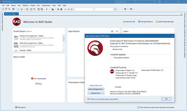 Embarcadero RAD Studio 11破解版
