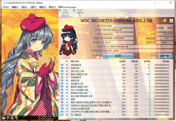 CrystalDiskInfo萌妹版