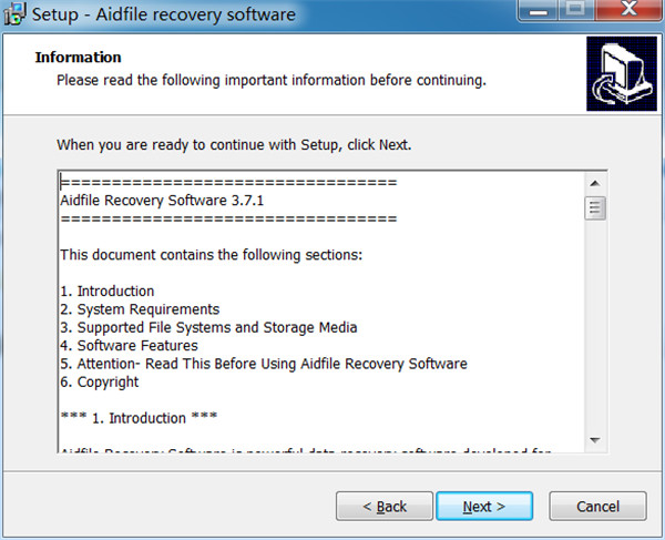 Aidfile Recovery Software破解版